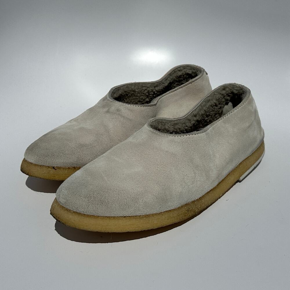 Marsèll Coltellara Shearling Ballet Flat Ballerina Slip On Mist Grey Gray Sz 36